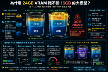 24GB 顯存，為什麼跑不動 16GB 的本地 AI 模型？