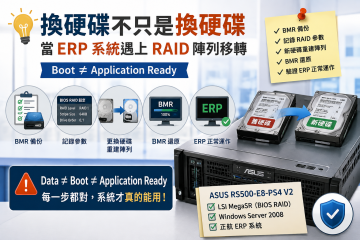 科技冷知識（續）：換硬碟不只是換硬碟——當 ERP 系統遇上 RAID 陣列移轉