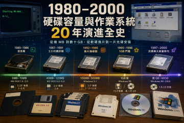 💾 1980～2000：硬碟從「幾 MB」一路狂奔到「幾十 GB」的 20 年 (系列文章之一)