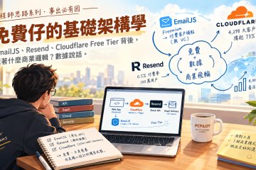 免費仔的基礎架構學 — EmailJS、Resend、Cloudflare Free Tier 背後，藏著什麼商業邏輯？數據說話。